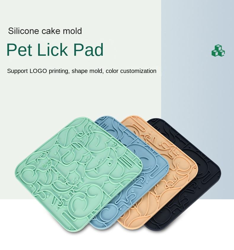 Silicone Dog Lick Mat Slow Feeder Suction Cup