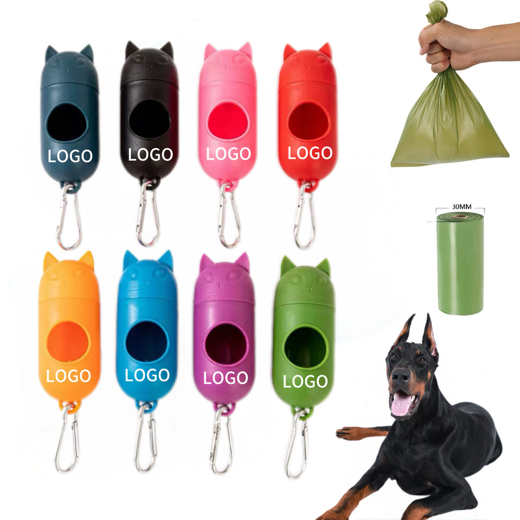 Biodegradable Dog Poop Bags 20 Rolls Dispenser